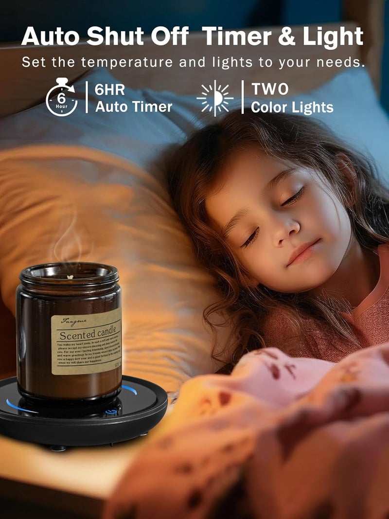 PUSEE Candle Mug Warmer, Gravity-Induction Coffee Mug Warmer for Desk with 2 Temp Settings, Auto Shut Off Coffee Cup Warmer, Beverage Warmers Heating Plate for Coffee, Tea, Milk and Candle Wax - Image 5